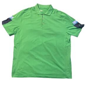 Nike Golf Tour Performance DRI-Fit Mens Green Polo Shirt Size XL Short Sleeve